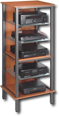 Best Buy: Studio RTA Spectrum 6-Tier Entertainment Tower Pewter ...