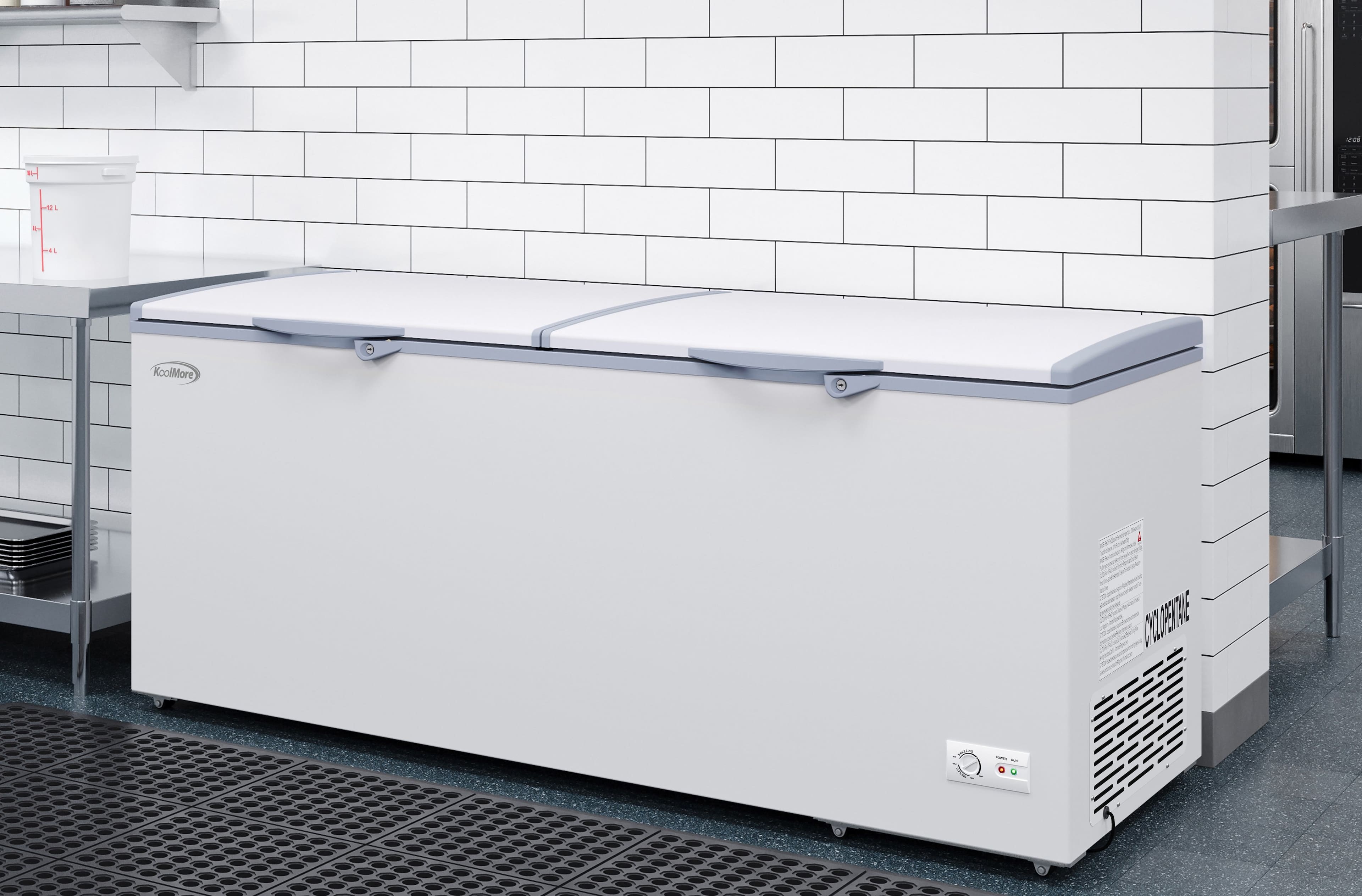 Koolmore 77 in. Commercial Chest Freezer 24 cu ft. SCF 24C White