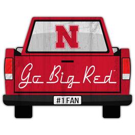 Fan Creations - Nebraska Huskers 12'' x 12'' Truck Back D-cor - Multicolor
