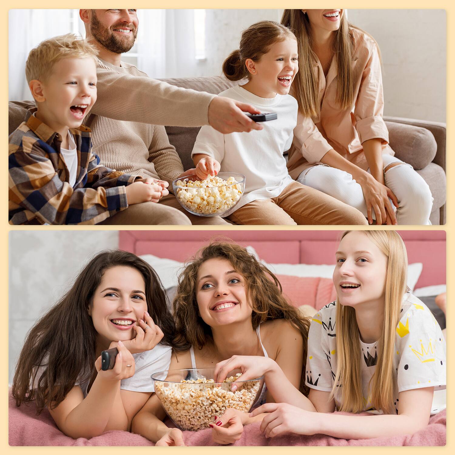 Alt View 5. KEINVE - Popcorn Machine, 6-Quart Popcorn Popper maker, Nonstick Plate, Electric Stirring with Quick-Heat Technology, Cool Touch - Red.