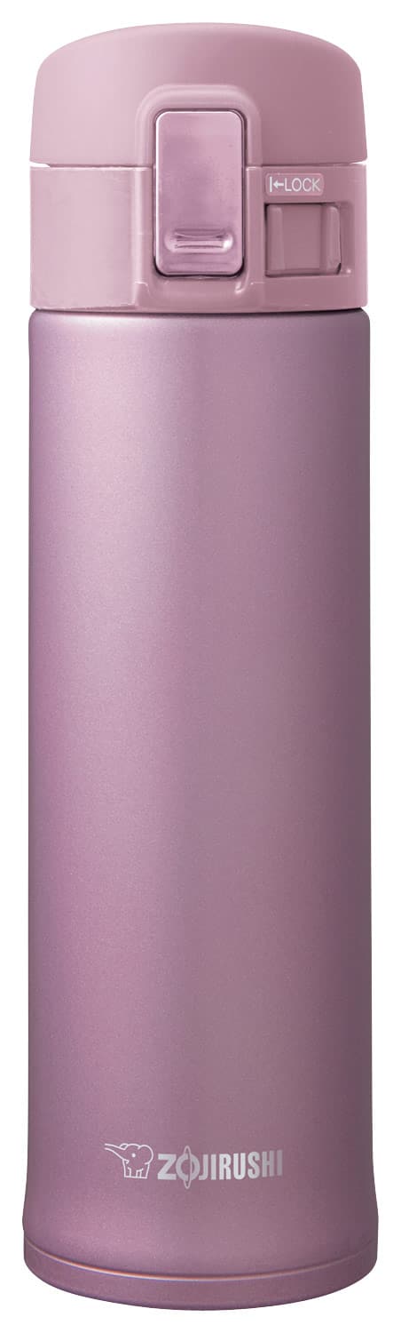 Angle. Zojirushi - 16-Oz. Vacuum Bottle - Lavender Pink.