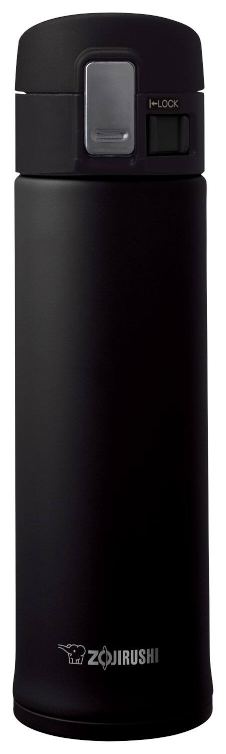 Angle. Zojirushi - 16-Oz. Vacuum Bottle - Black.
