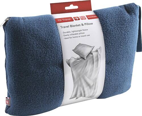 Angle Standard. fūl - Fleece Travel Blanket - Blue.