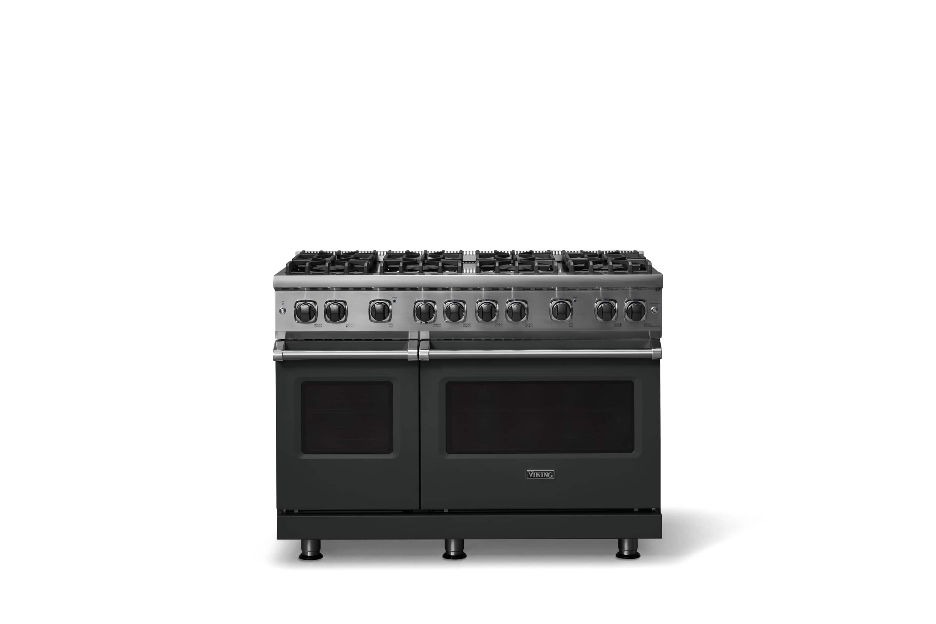 Viking - 6.1 Cu. Ft. Professional 5 Series Freestanding Double Oven Liquid Propane Gas Convection 8 Burner Range - Antique Bronze
