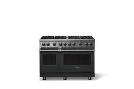 Viking - 6.1 Cu. Ft. Professional 5 Series Freestanding Double Oven Liquid Propane Gas Convection 8 Burner Range - Antique Bronze
