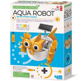 4M - 4M: Green Science Aqua Robot - DIY Swimming Fish Toy, Solar & Battery Power