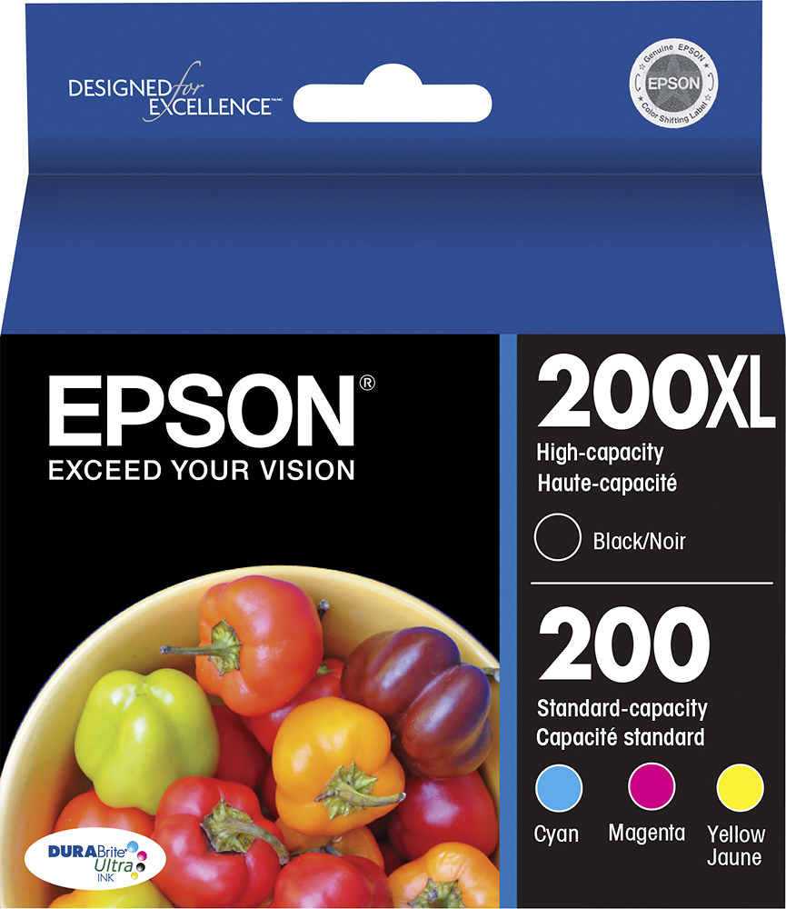 Epson 200/200XL 4-Pack Cartridges High Capacity and Standard Capacity Cyan/Magenta/Yellow/Black T200XL-BCS Best Buy