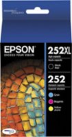 Epson - 252 4-Pack Ink Cartridges High Capacity and Standard Capacity - Cyan/Magenta/Yellow/Black - Front_Zoom