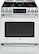 Front. GE - Café 5.4 Cu. Ft. Self-Cleaning Freestanding Electric Convection Range - Stainless steel.