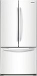 Front Standard. Samsung - 18 Cu. Ft. French Door Refrigerator - White.