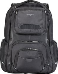 Targus - 15.6” Legend IQ Backpack - Black - Front_Zoom