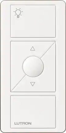 Front. Lutron - Caseta Wireless Pico Wallplate Bracket - Clear.