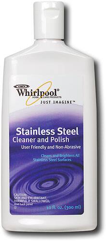 Front Large. Whirlpool - Stainless-Steel Cleaner.