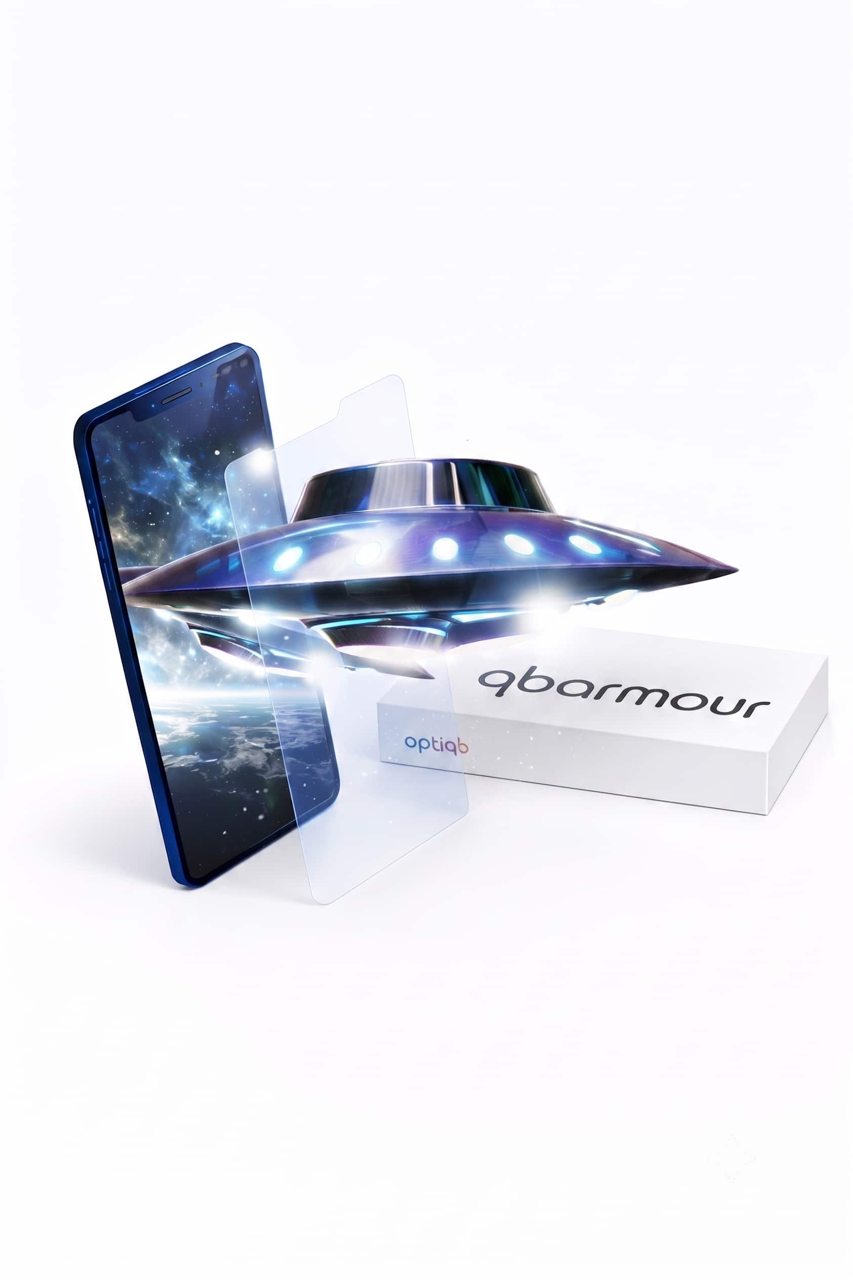Optiqb - Glasses-Free 3D Screen Protector for iPhone 15 Pro - Transform Any 2D Image & Video to 3D - Clear
