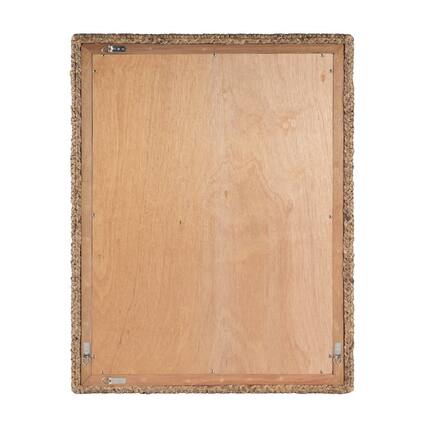 Front. Butler Specialty - Gloucester Woven Wall Mirror - Dark Brown.