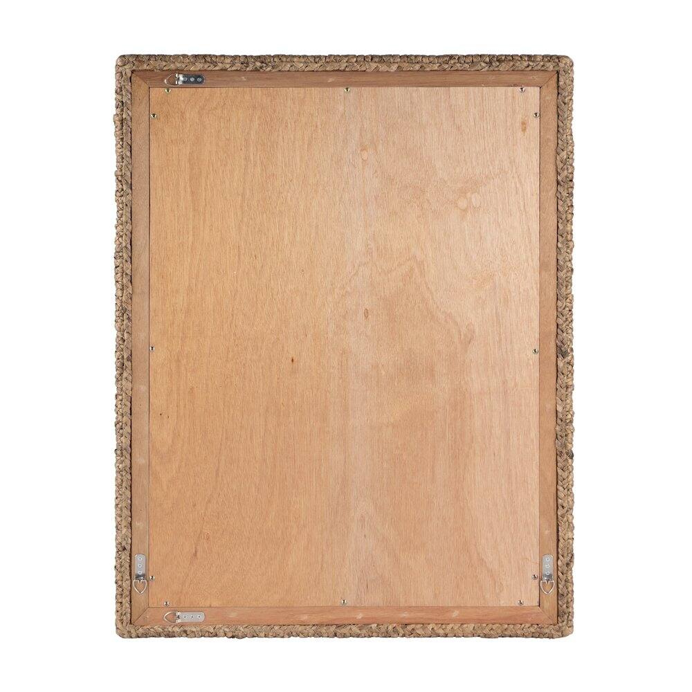 Front. Butler Specialty - Gloucester Woven Wall Mirror - Dark Brown.