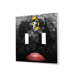 Keyscaper - Green Bay Packers Legendary Design Double Toggle Lightswitch Plate - Multicolor