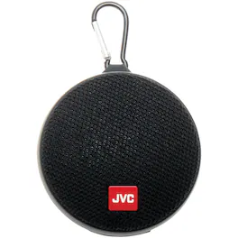 JVC - Portable Bluetooth Water-Resistant Speaker - Black