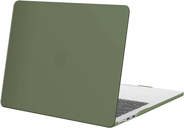 Front. mosiso - Laptop Case for MacBook Air 13 inch Case M5 A3449 M4 A3240 M3 A3113 M2 A2681 2022-2026 - Army Green.