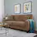 Angle. Serta - RTA Martinique Collection 78" Fabric Sofa - Dominica Earth.