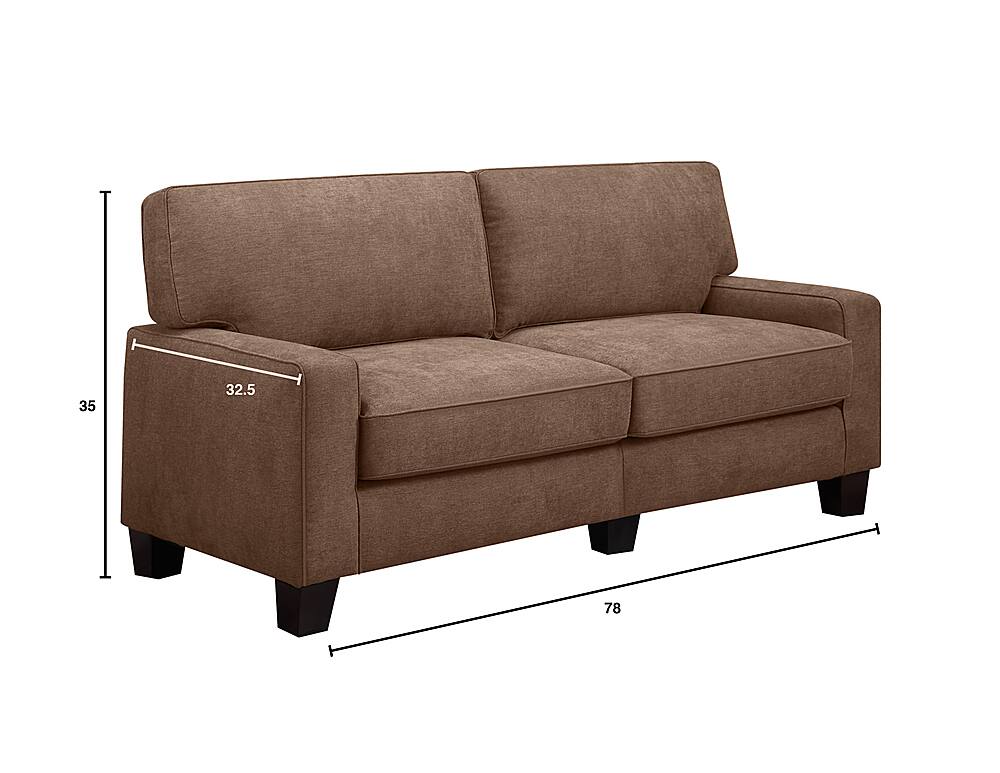 Alt View 16. Serta - RTA Martinique Collection 78" Fabric Sofa - Dominica Earth.