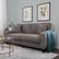 Angle. Serta - RTA Martinique Collection 78" Fabric Sofa - Kona Gray.