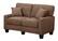 Angle. Serta - RTA Martinique Collection 61" Fabric Loveseat Sofa - Dominica Earth.