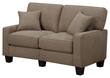 Serta - RTA Martinique Collection 61" Fabric Loveseat Sofa - Dominica Earth - Larger Front