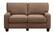 Front. Serta - RTA Martinique Collection 61" Fabric Loveseat Sofa - Dominica Earth.
