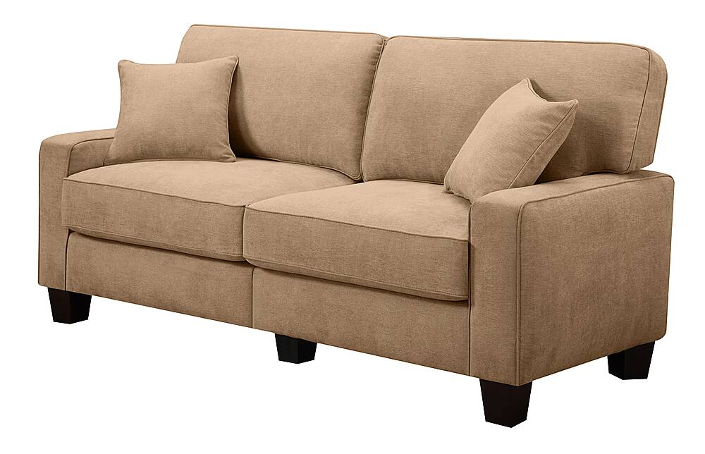 Angle. Serta - RTA Martinique Collection 73" Fabric Sofa - Navarre Beige.