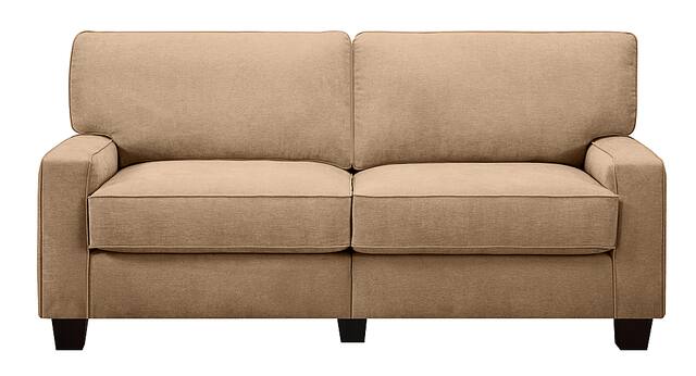 Front. Serta - RTA Martinique Collection 73" Fabric Sofa - Navarre Beige.