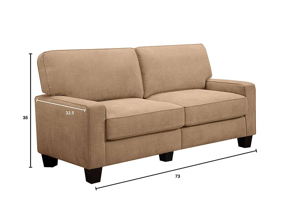 Alt View 19. Serta - RTA Martinique Collection 73" Fabric Sofa - Navarre Beige.