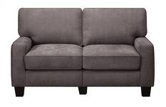 Front. Serta - RTA Martinique Collection 61" Fabric Loveseat Sofa - Kona Gray.