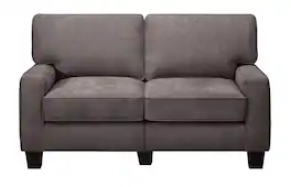 Serta - RTA Martinique Collection 61" Fabric Loveseat Sofa - Kona Gray