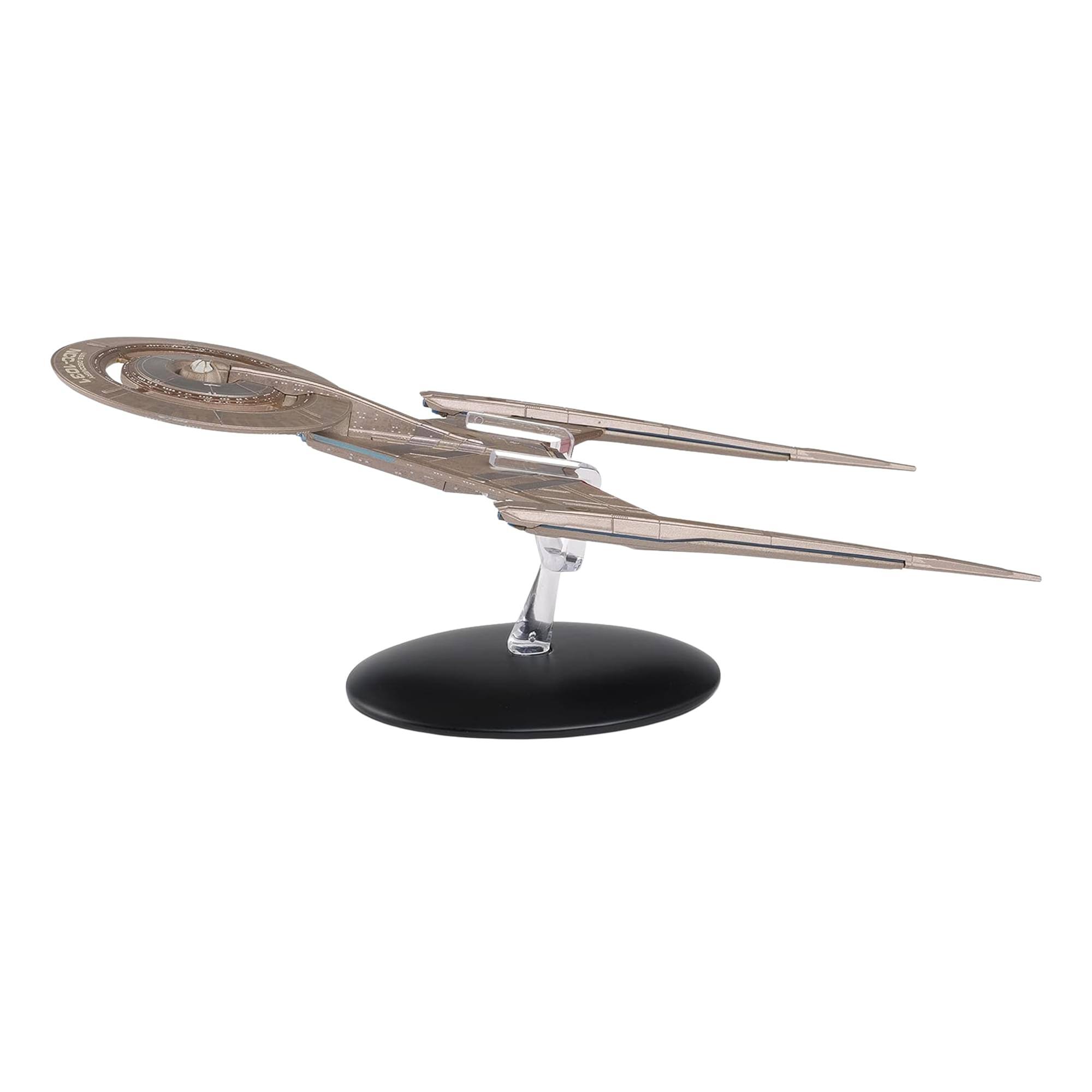 Alt View 3. Eaglemoss - Eaglemoss Star Trek Discovery Starship Replica | USS Discovery - Grey.