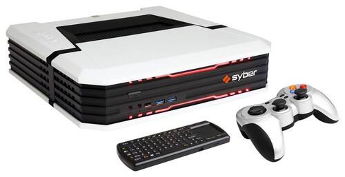 Front. Syber - Vapor A Desktop - AMD Athlon X4 - 4GB Memory - 1TB Hard Drive - White.