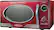 Angle Standard. Nostalgia Electrics - Retro Series 0.9 Cu. Ft. Compact Microwave - Red.