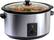 Angle Standard. Maxi-Matic - Elite Gourmet 8-1/2-Quart Slow Cooker - Black/Silver.