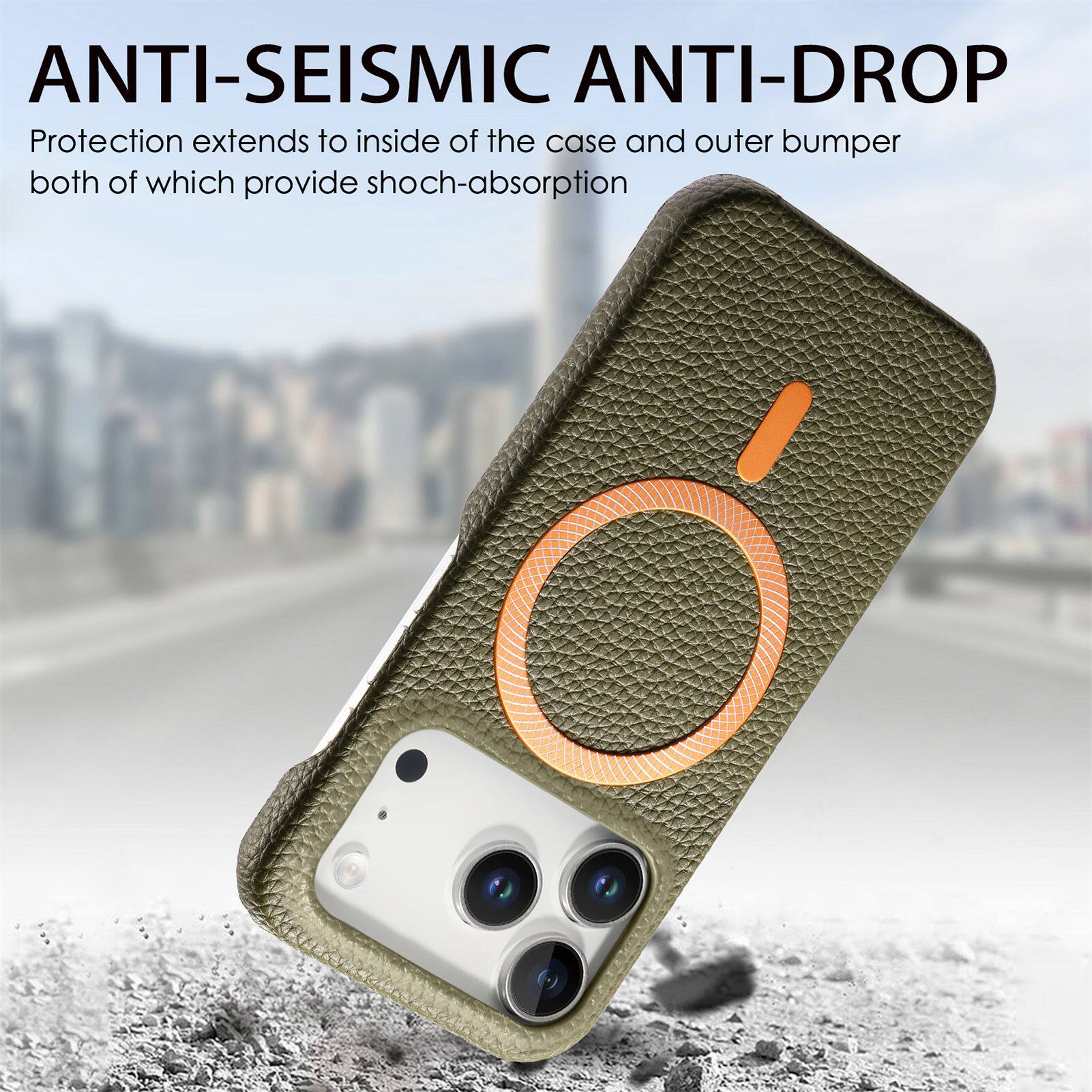 ANTI-SEISMIC ANTI-DROP  
Protection extends to inside of the case and outer bumper both of which provide shock-absorption