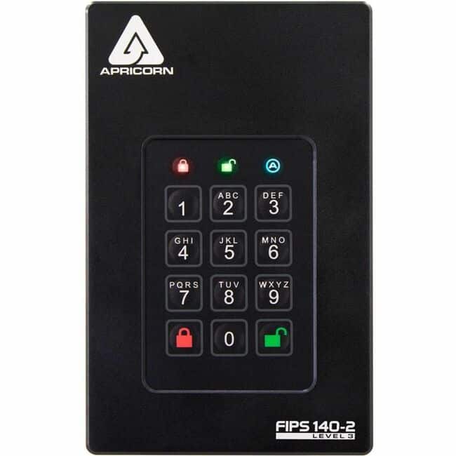 Apricorn - Aegis Fortress 4 TB Solid State Drive - External - USB 3.0