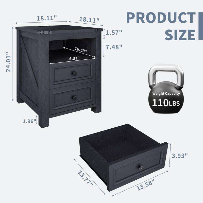 PRODUCT SIZE

24.01" x 18.11" x 18.11"  
1.57" x 7.48" x 1.96"  
16.53" x 14.37"  

Weight Capacity: 110LBS  

13.58" x 13.77" x 3.93"