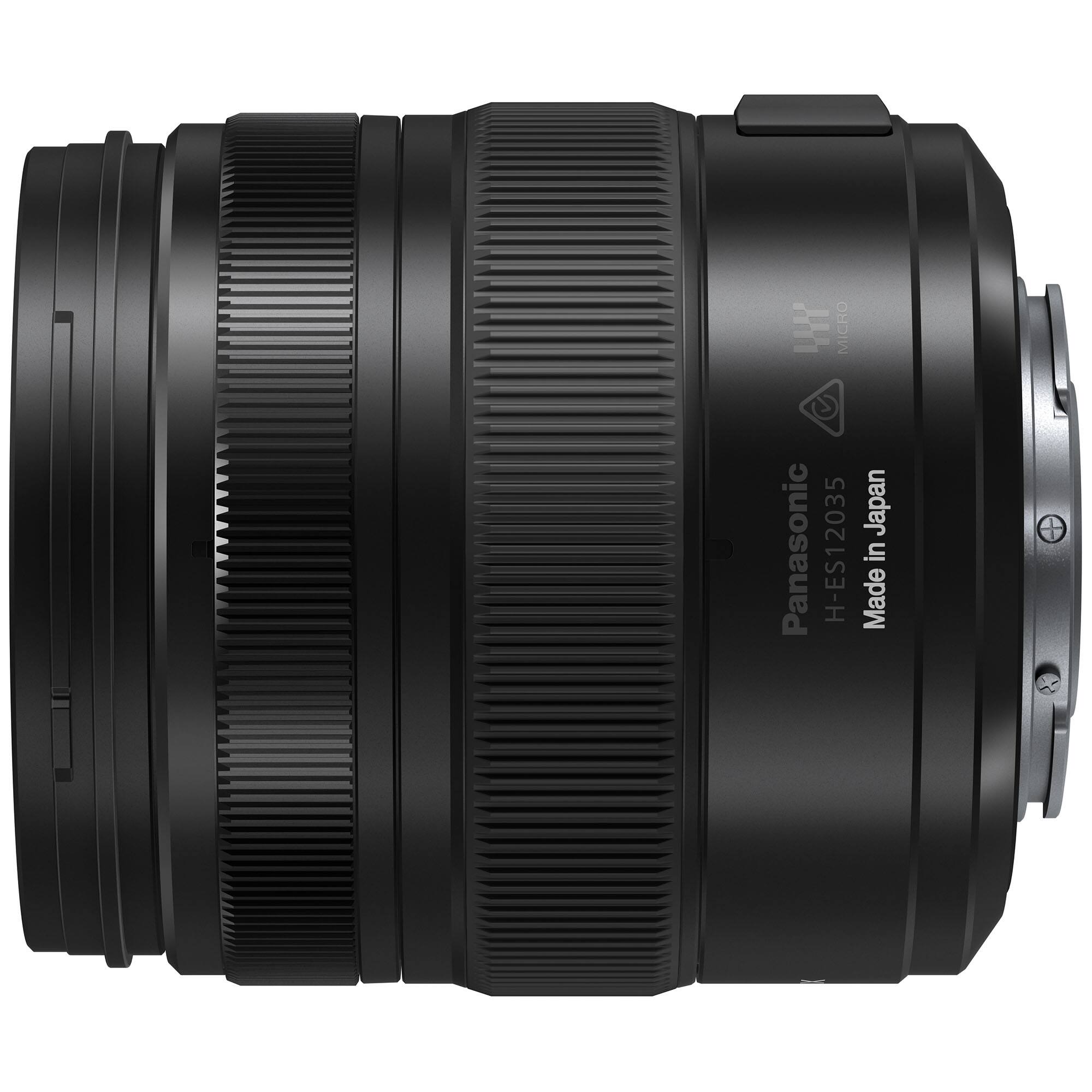 The text on the image reads: "L Micro Panasonic H-ES1203 Japan Made."