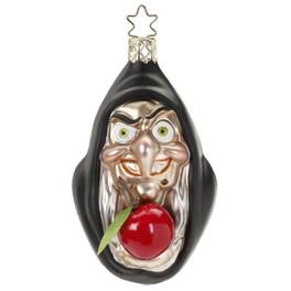 Inge Glas - Inge Glass Mean Witch German Glass Halloween Ornament FREE BOX - Black