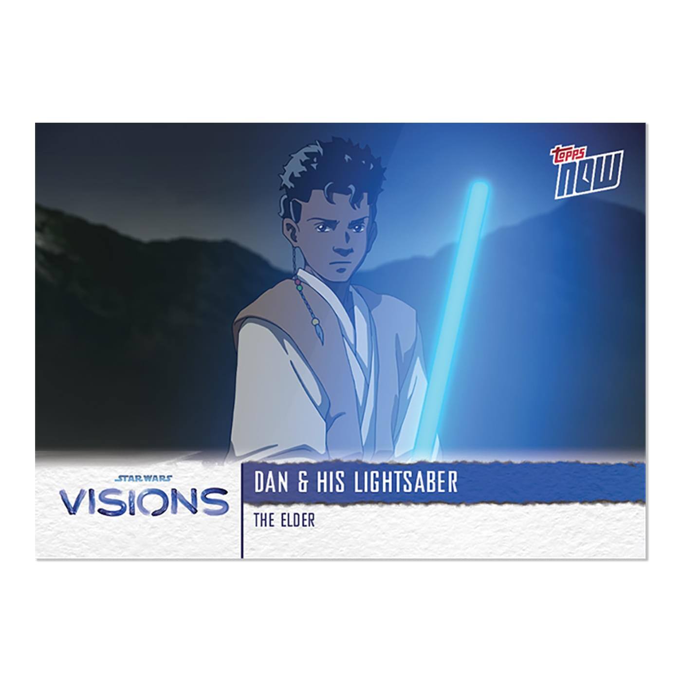 LeppS OW STAR WARS & DAN HIS LIGHTSABER VISIONS THE ELDER

Corrected text from the image:
- STAR WARS VISIONS
- DAN & HIS LIGHTSABER
- THE ELDER