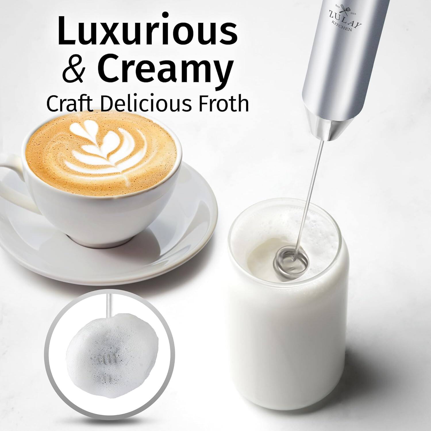 Luxurious & Creamy  
Craft Delicious Froth  

ZULAY KITCHEN