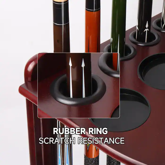 GSE Games & Sports Expert Wood 10 Corner Style Pool Cue Rack with Score ...