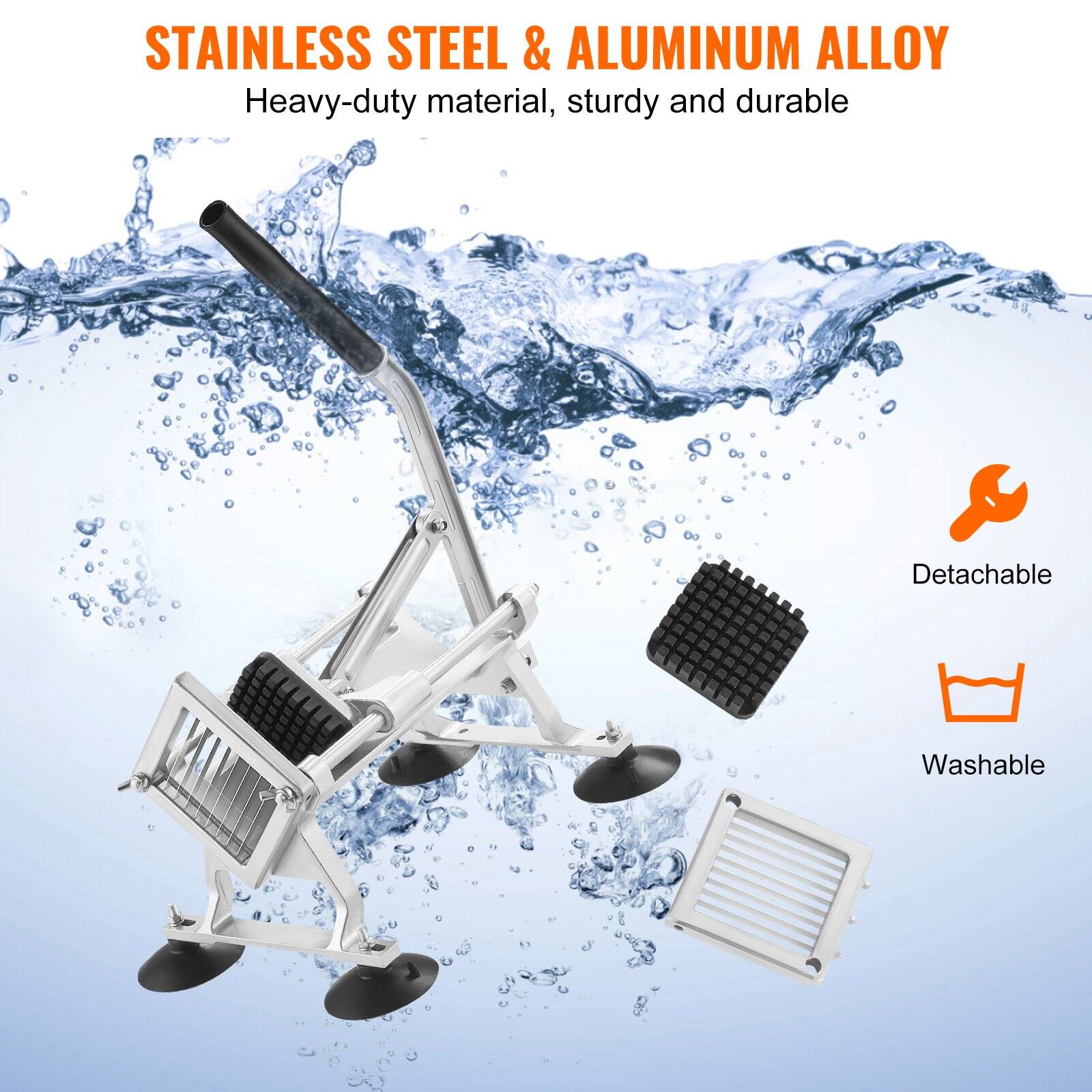 STAINLESS STEEL & ALUMINUM ALLOY  
Heavy-duty material, sturdy and durable  

- Detachable  
- Washable