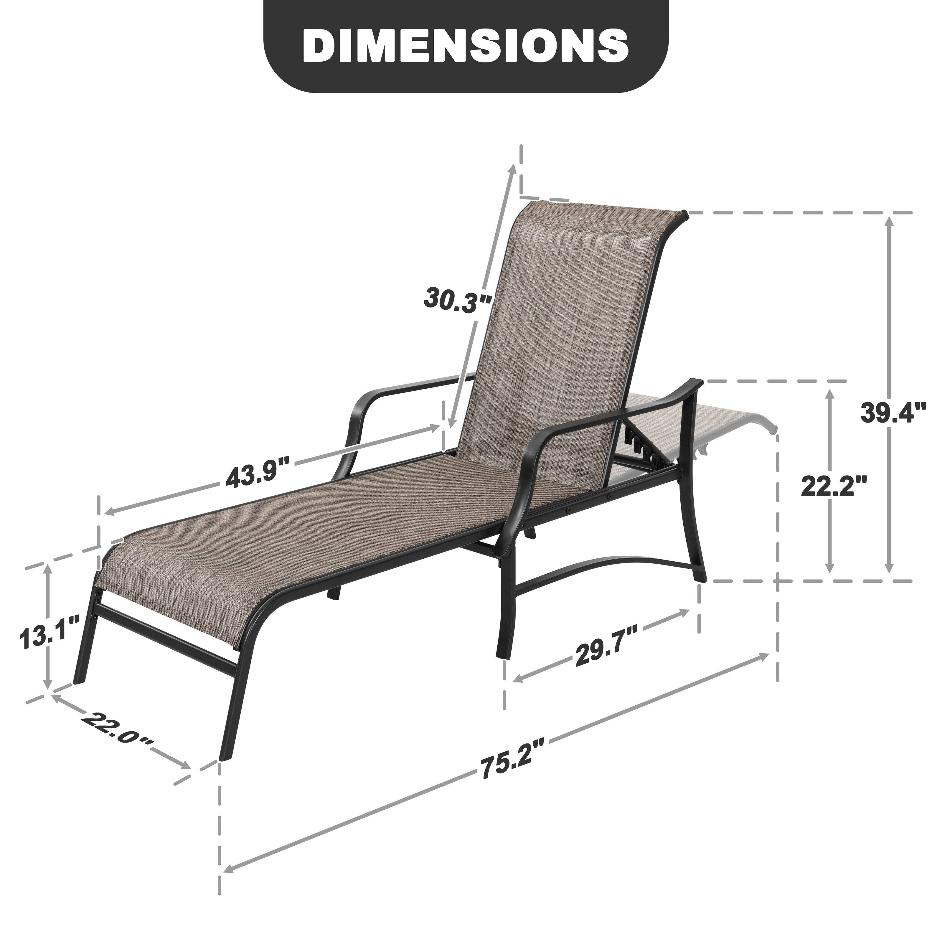 DIMENSIONS
30.3"
43.9"
39.4"
22.2"
13.1"
22.0"
29.7"
75.2"