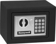 Front. Honeywell - 0.17 Cu. Ft. Security Safe - Black.