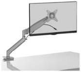 Front Standard. Kanto - Desktop Monitor Mount for Most 17" - 27" Displays - Silver.
